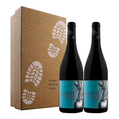 Bota Velha Cx Sapatos 2 Garrafas 