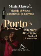 Bilhete Masterclasses Gn: Sidónio De Sousa, A Expressão Da Bairrada 
