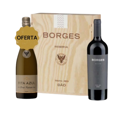 3 Uni Borges Dão Reserva + 1 Fita Azul Nature  Tinto