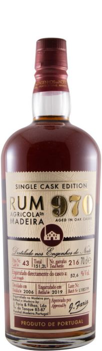 Rum Agrícola Da Madeira 970 Single Cask Edition Pipa 43