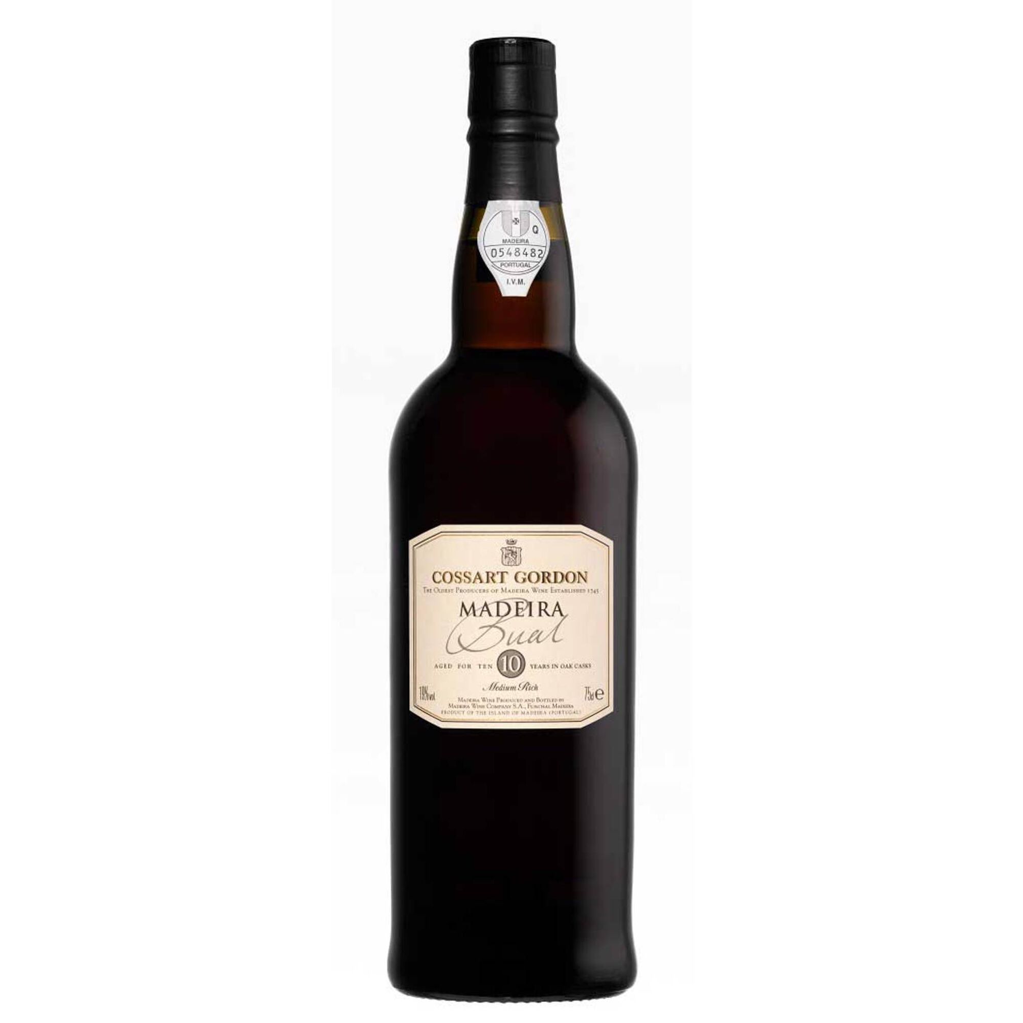 Cossart Gordon 10 Anos Bual Da Madeira Meio Doce