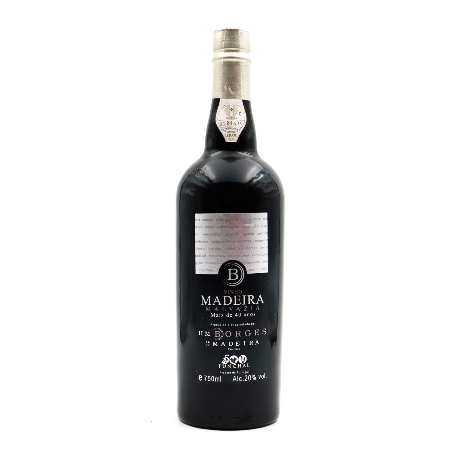 H M Borges Malmsey 40 Anos Madeira