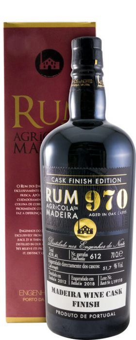 Rum Agrícola Da Madeira 970 Madeira Cask Finish