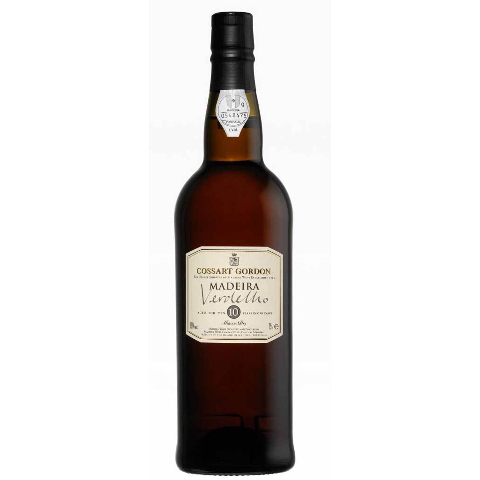 Cossart Gordon 10 Anos Verdelho Da Madeira Meio Seco