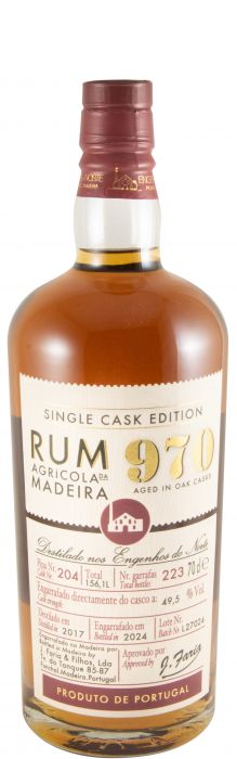 Rum Agrícola Da Madeira 970 Single Cask Edition Pipa 204