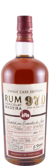 Rum Agrícola Da Madeira 970 Single Cask Edition Pipa 172