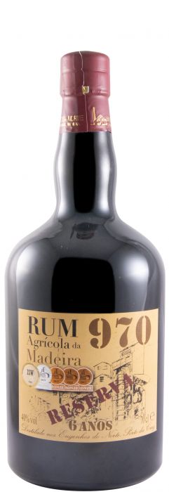 Rum Agrícola Da Madeira 970 Reserva 6 Anos