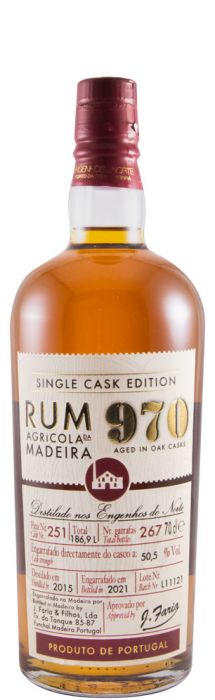 Rum Agrícola Da Madeira 970 Single Cask Edition Pipa 251