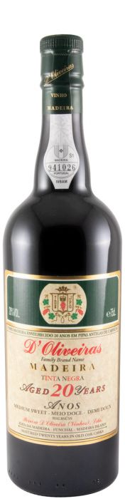 Madeira D'Oliveiras Tinta Negra Meio Doce 20 Anos