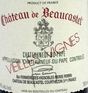 Château De Beaucastel Vieilles Vignes Châteauneuf-Du-Pape Branco